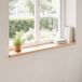 vidaXL Raamprofielen - 2 stuks - Naturel - 140 x 15 x 2 cm - Massief beukenhout
