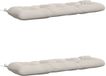 vidaXL - 2-delige - Sofa kussens - VIANEN - 100% - Polyester - Wit - 130 - x - 40 - x - 12 - cm