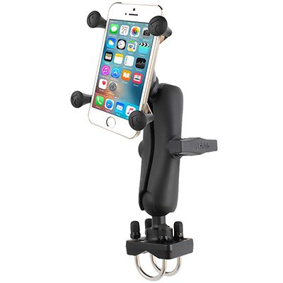 RAM Mount X-Grip Double U-Bolt Mount - Zwart - Motorfiets