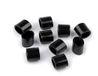 cyclingcolors 10 x eindstoppers, 7 x 9 mm, rond, kunststof, stopper, koord, verstelbare sluiting, elastisch koord, schoenen, rugzakken, tent, camping, zwart