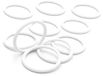 cyclingcolors 10x Gordijnringen Kunststof Wit 30 mm