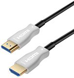 PremiumCord 4K Optical Active Ultra High Speed HDMI 2.0 glasvezelkabel M/M, 18 Gbit/s, compatibel met 4K @60Hz video, 3D, Edid, ARC, HDR, Dolby TrueHD, vergulde aansluitingen, 7 m
