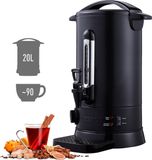 AREBOS Catering Koker 20 L | roestvrij Staal Warmwaterdispenser 1650W | Heetwaterkoker | Theekoker met traploze temperatuurregelaar 30-110 °C | Thee Koffie Glühwein Ketel | Waterkoker | Glühweinfornuis