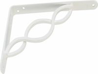 AMIG Plankdrager/steun/beugel Decoratief - metaal - wit - H250 x B200 mm - Tot 145 kg