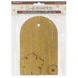 Stamperia - Crafty Shapes for Scrapbooks, Albums, Cards, Bullet Journals and More, Decorate with Papers and Paint, Perfect for Hobbies, Crafts, and Gifting (Secret Diary, Tag)