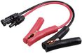 TRU COMPONENTS Connecteur PV vers pince de batterie longueur de câble 300 mm TC-12195648 Noir, Rouge