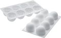 Silikomart Professional Silikomart Truffles 120 - siliconen bakvorm - bol - set van 8 bollen
