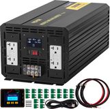 VEVOR Onduleur à onde sinusoïdale modifiée 5000W, adaptateur de véhicule 12V CC vers 110V CA