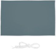 Merkloos Relaxdays schaduwdoek rechthoek - 2 x 3 m - waterafstotend - uv-bestendig - met touwen - voor tuin of terras - grijs