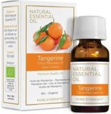 Mani Bhadra bv Huile essentielle - Tangerine - Orange - 10ml - avec inhalateur nasal - Revigorant - Huile biologique - contre le Stress -