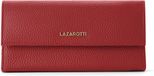 Lazarotti Bologna Leather Wallet With 12 Card Slots Red