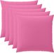 vidaXL - Kussensloop - 6 pcs - HEERLEN - Roze - 80 x 80 cm - Polyester