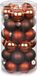 Inge-glas Inge Christmas Kerstballen - 30x st - kastanje bruin - D4 cm - glas - glans en mat