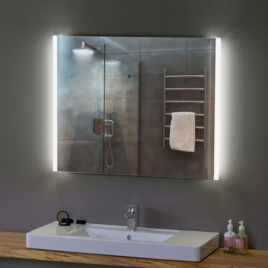 Badkamerplanet Badkamerspiegel met LED Verlichting 120 cm met Zijverlichting Duo Ambiance met Verwarming Anti Condens