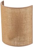 Euluna Wandlamp Jute Textiel Natuurlijk Bruin E27