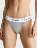 Calvin Klein dames high leg tanga (1-pack) - tanga slip - grijs