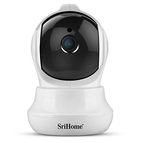 SriHome SH020 Draadloze beveiligingscamera 1080P HD IP-camera WiFi infrarood nachtzicht, tweeweg audio, wit