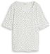 Tom Tailor - T-shirt met stippenpatroon - Maat XXL - white small dot design