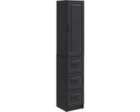 vidaXL Kastenset 2 st 33 x 34,5 x 87 cm Bewerkt hout Zwart