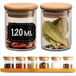Merkloos Kruidenpotjes - Set van 6 potjes van 120 ml - met rekje & etiketten om te labelen - Luchtdicht - Vaatwasmachinebestendig - Keukenorganisatie - Kruidenpotjes voor specerijen - kruiden & thee