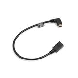 System-S USB 3.1 Type-C 90° Hoek naar Micro-USB 2.0 Datakabel/Oplaadkabel (ca. 27 cm)