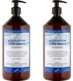 Claudius Cosmetics B.V. Claudius Bodylotion Cool Down 1 Liter - Set van 2 stuks