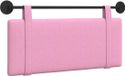 vidaXL - Hangend hoofdbord - Roze - Stof
