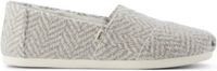 TOMS Dames Espadrilles Alpargata Classique Grijs Textiel Visgraat Maat 42