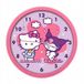 Kids Euroswan Hello Kitty Wandklok 25cm Roze Kunststof