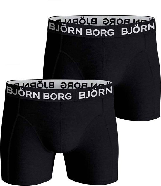Bj&#246;rn Borg Core Lange short - 2 Pack Zwart - 10000836-MP001 - 158 - Mannen