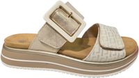 Remonte D1J61-90 Slippers Beige met Goud Leer Dames - Beige/Goud - 42