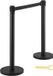 Shanghai Sishun Technology Co., Ltd 2-pack afzetpalen, koolstofstalen wachtrijpalen met 2 meter lange zwarte intrekbare riem, duurzame lijnverdelers voor evenementen, luchthavens en tentoonstellingen