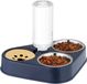 Relaxdays Voerbak Kat met Standaard - Waterdispenser 500 ml - Eet- en Drinkbak 120 ml