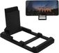 Merkloos / Sans marque Mobiele Telefoonhouder - Smartphone Standaard - Handsfree Kijken - Compact Opvouwbaar - 6.5 x 4 cm - Zwart