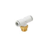 SMC KQ2T06-02AS One-Touch-fitting, mannelijk tak T-stuk, wit