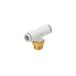 SMC KQ2T06-02AS One-Touch-fitting, mannelijk tak T-stuk, wit