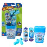 Hot Wheels Action Skate smaakverpakking met 2 exclusieve vingerboards en 1 paar verwijderbare skateschoenen