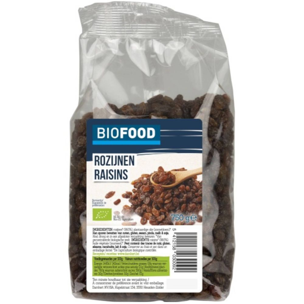 Biofood Biofood Rozijnen Bio 750 g