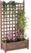 Outsunny Lit de jardin multifonctionnel - Bois - 64x28x120cm - Marron
