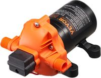 Vevor 12v Membraanpomp 3,5 Gpm 13,25 L/Min 3-Kamer Waterpomp Drukschakelaar