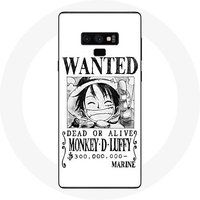 Maniacase Hoesje voor Samsung Galaxy Note 9 One Piece Manga Poster Wit
