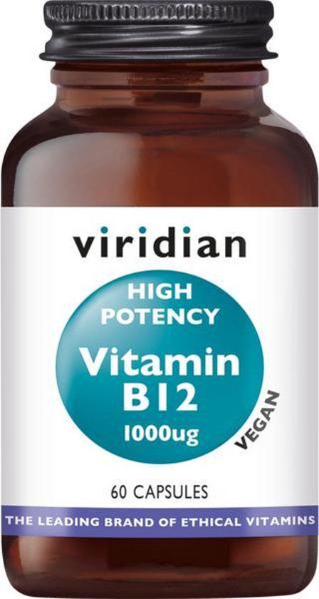 Viridian High Potency Vitamin B12 1000mcg - 60 Caps