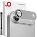 iPhone Air protection complète de l'objectif de l'appareil photo en métal mat et verre trempé - Gris