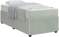 vidaXL Bedframe - Lichtgrijs - 90 x 200 cm - Stof