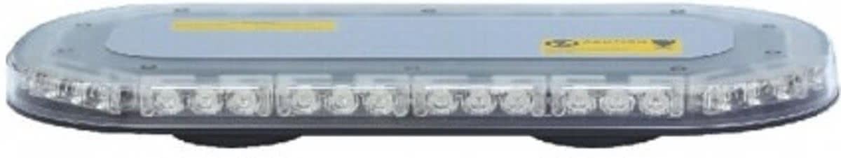 ABC-LED Compacte zwaailamp - 47mm hoog - R10 / R65 certificering - 42 LED ORANJE