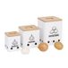 Relaxdays Uienpot - set van 3 - wit