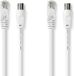 Nedis Câble combiné coaxial et CAT6 - 1,5 m - Blanc