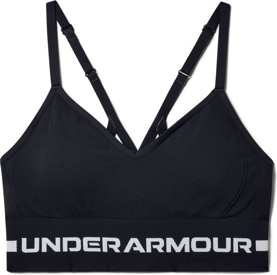 Under Armour level 1 sportbh zwart