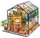 Maison de poupée meubles - Bois miniature abri de jardin - Kit de construction avec 20 heures de bricolage - Meubles et accessoires à faire soi-même
