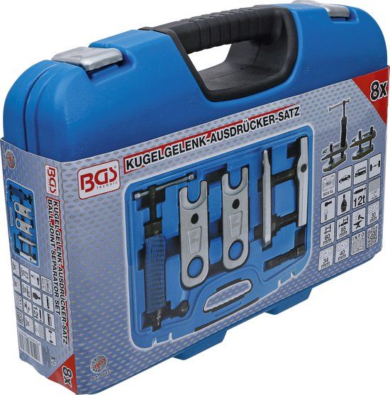 BGS Technic Kogelgewricht persset hydraulisch 12 t - Inclusief koffer